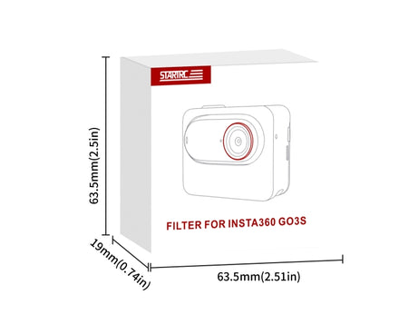 For Insta360 GO3S STARTRC 4 in 1 ND8 ND16 ND32 ND64 Camera Lens Filter, ND8 ND16 ND32 ND64