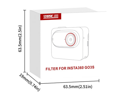 For Insta360 GO 3S STARTRC MCUV Camera Lens Filter, MCUV