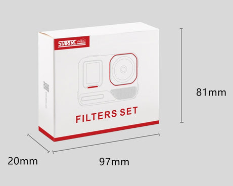 For Insta360 Ace Pro 2 STARTRC 4 in 1 PL ND8 ND16 ND32 Camera Lens Filter, For Insta360 Ace Pro 2