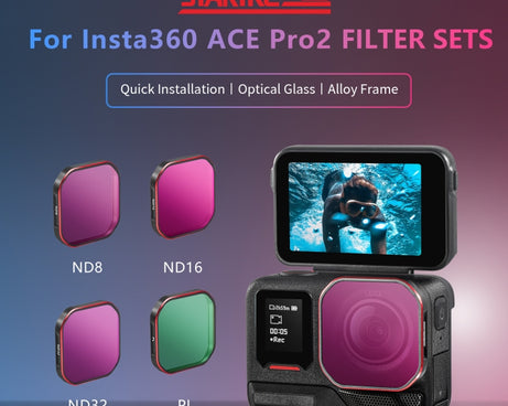 For Insta360 Ace Pro 2 STARTRC 4 in 1 PL ND8 ND16 ND32 Camera Lens Filter, For Insta360 Ace Pro 2