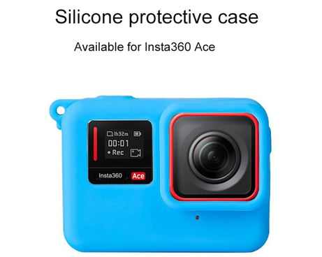 For Insta360 Ace Body Silicone Protective Case with Lens Cap