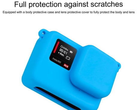For Insta360 Ace Body Silicone Protective Case with Lens Cap