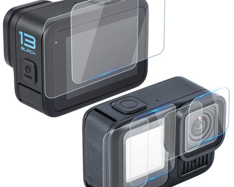 For GoPro HERO13 Black STARTRC 2 Sets 3 in 1 Lens and Front Back Screen Tempered Glass Film