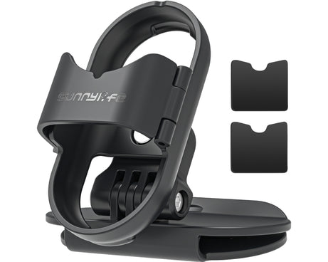 For Insta360 GO3 / GO 3S Sunnylife Baseball Hat Clip Mount Baseball Cap Clamp Quick Release Mount Camera POV Vlog Holder