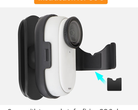 For Insta360 GO3 / GO 3S Sunnylife Baseball Hat Clip Mount Baseball Cap Clamp Quick Release Mount Camera POV Vlog Holder