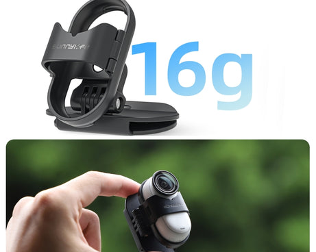 For Insta360 GO3 / GO 3S Sunnylife Baseball Hat Clip Mount Baseball Cap Clamp Quick Release Mount Camera POV Vlog Holder