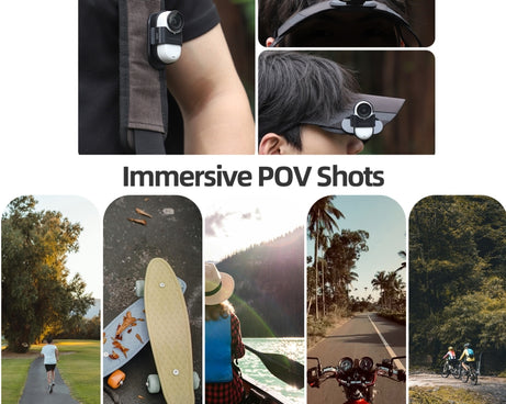 For Insta360 GO3 / GO 3S Sunnylife Baseball Hat Clip Mount Baseball Cap Clamp Quick Release Mount Camera POV Vlog Holder