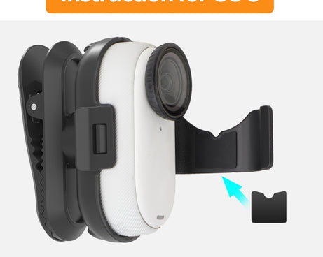 For Insta360 GO3 / GO 3S Sunnylife 360 Degree Rotation Backpack Clip Action Camera Clamp Mount