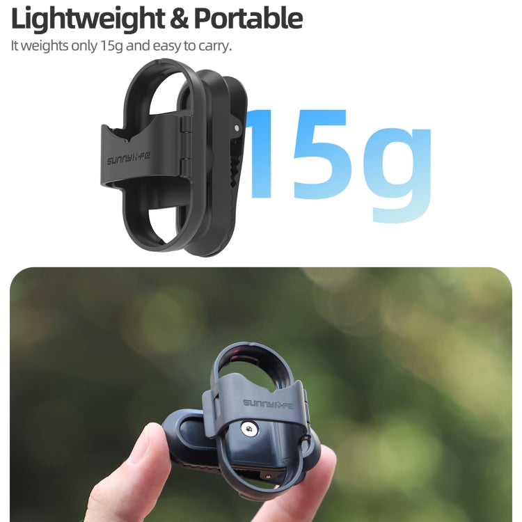 For Insta360 GO3 / GO 3S Sunnylife 360 Degree Rotation Backpack Clip Action Camera Clamp Mount