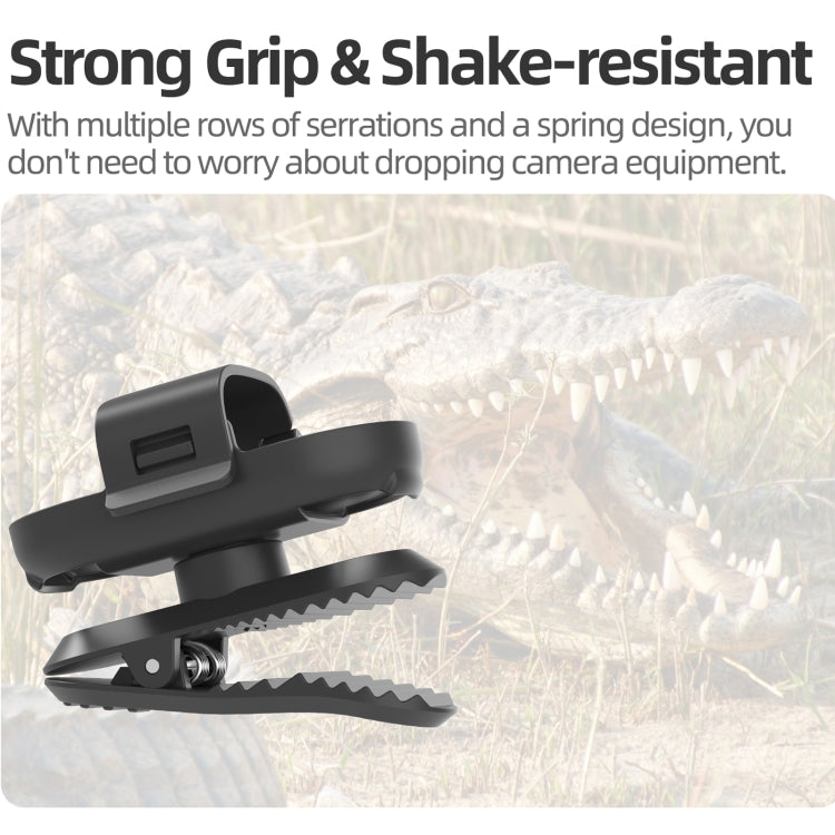 For Insta360 GO3 / GO 3S Sunnylife 360 Degree Rotation Backpack Clip Action Camera Clamp Mount