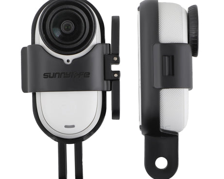 For Insta360 GO 3S / GO 3 Sunnylife Foldable Vertical-Horizontal Mount Adapter Protective Frame Brackets Housing Case, Vertical-Horizontal Mount