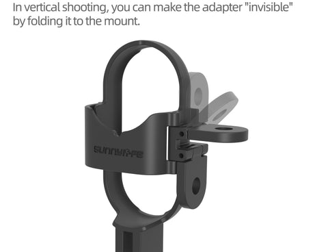 For Insta360 GO 3S / GO 3 Sunnylife Foldable Vertical-Horizontal Mount Adapter Protective Frame Brackets Housing Case, Vertical-Horizontal Mount