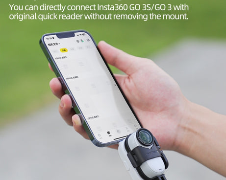 For Insta360 GO 3S / GO 3 Sunnylife Foldable Vertical-Horizontal Mount Adapter Protective Frame Brackets Housing Case, Vertical-Horizontal Mount