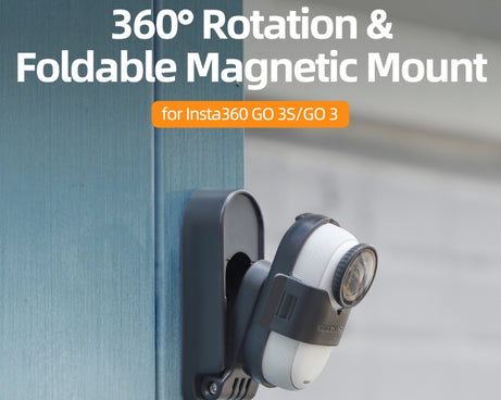 For Insta360 GO3 / GO 3S Sunnylife 360 Rotation Foldable Magnetic Mount