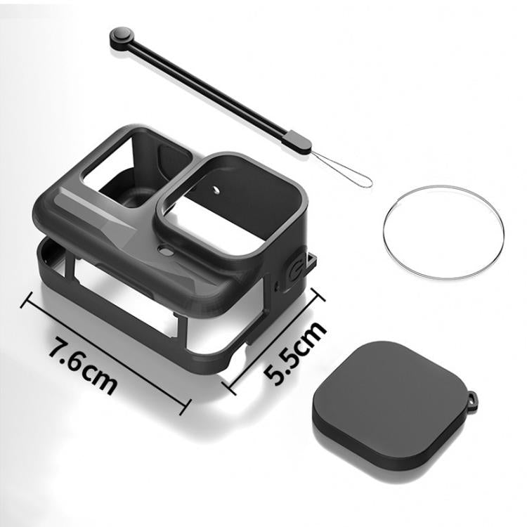 For Insta360 Ace Pro Silicone Protective Case with Wrist Strap & Lens Cover, For Insta360 Ace Pro