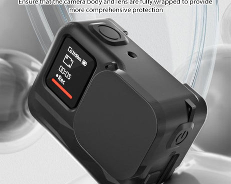 For Insta360 Ace Pro Silicone Protective Case with Wrist Strap & Lens Cover, For Insta360 Ace Pro