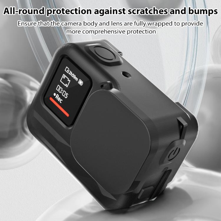 For Insta360 Ace Pro Silicone Protective Case with Wrist Strap & Lens Cover, For Insta360 Ace Pro