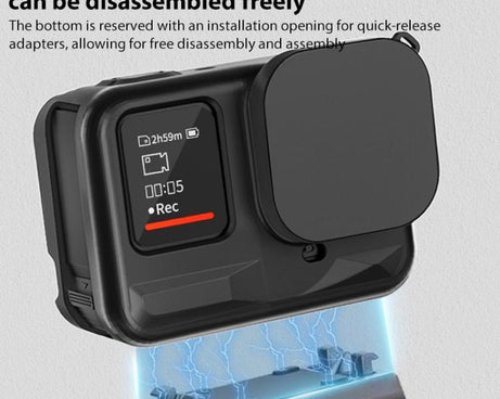 For Insta360 Ace Pro Silicone Protective Case with Wrist Strap & Lens Cover, For Insta360 Ace Pro