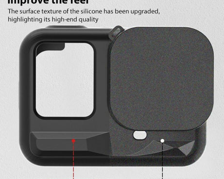 For Insta360 Ace Pro Silicone Protective Case with Wrist Strap & Lens Cover, For Insta360 Ace Pro