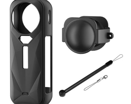 For Insta360 X5 Camera Body Cover Silicone Case with Lens Cover