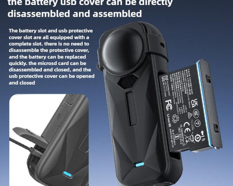 For Insta360 X5 Camera Body Cover Silicone Case with Lens Cover