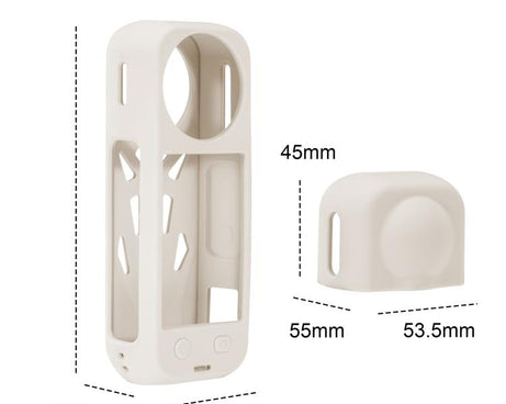 For Insta360 X5 STARTRC Silicone Protective Cover with Lens Cover