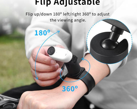 For Insta360 GO 3S / GO 3 STARTRC Silicone Wristband Snap Ring Quick Release Fixed Adapter Mount