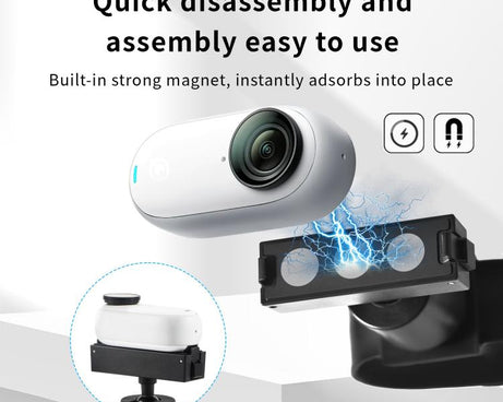 For Insta360 GO 3S / GO 3 STARTRC Silicone Wristband Snap Ring Quick Release Fixed Adapter Mount