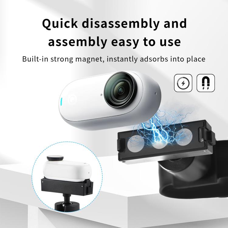 For Insta360 GO 3S / GO 3 STARTRC Silicone Wristband Snap Ring Quick Release Fixed Adapter Mount