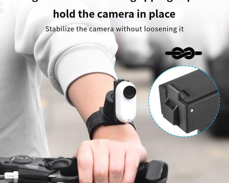 For Insta360 GO 3S / GO 3 STARTRC Silicone Wristband Snap Ring Quick Release Fixed Adapter Mount