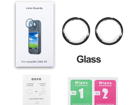 For insta360 X5 STARTRC Swivel Protective Lens Guad Glass Lens Cover