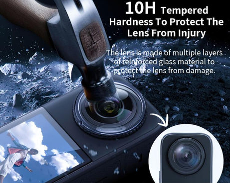 For insta360 X5 STARTRC Swivel Protective Lens Guad Glass Lens Cover