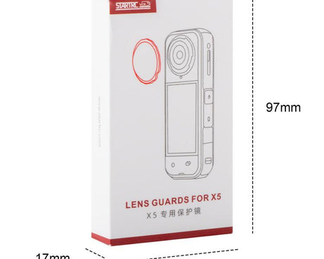 For Insta360 X5 STARTRC Slim Protective Lens Guad PC Lens Cover