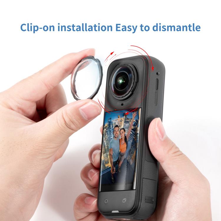 For Insta360 X5 STARTRC Slim Protective Lens Guad PC Lens Cover