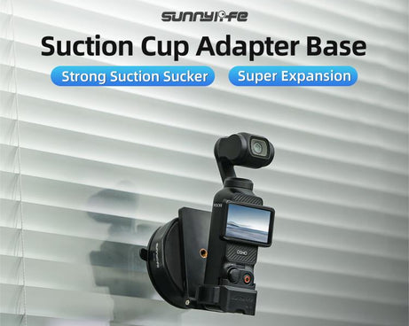 Sunnylife Universal Suction Cup Adapter Base Strong Suction Sucker for Action Camera