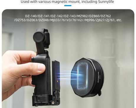 Sunnylife Universal Suction Cup Adapter Base Strong Suction Sucker for Action Camera