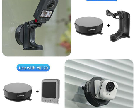 Sunnylife Universal Suction Cup Adapter Base Strong Suction Sucker for Action Camera