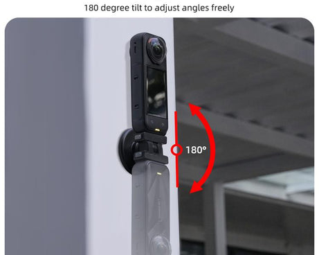 Sunnylife Quick-Release Magnetic Base Mount 1/4 180 Tilt Adjustable Tabletop Base Bracket For Insta360 X4 Air / X5 / Ace / Ace Pro 2 / 1, DZ-142 For Insta360 X4 Air / X5
