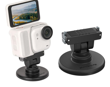 For Insta360 GO Ultra Sunnylife Quick-Release Magnetic Base Mount 1/4 180 Tilt Adjustable Tabletop Base Bracket, DZ-143 For Insta360 GO Ultra