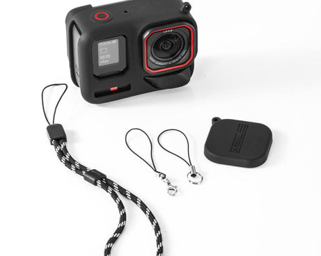 For Insta360 Ace Pro 2 STARTRC Body Silicone Case with Lens Cap & Lanyard