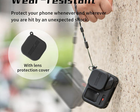 For Insta360 Ace Pro 2 STARTRC Body Silicone Case with Lens Cap & Lanyard