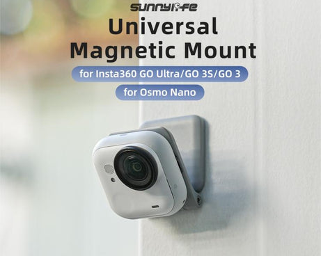 Sunnylife Universal Magnetic Mount Portable Tabletop Base Bracket Angles Adjustable 180 Rotation Holder for Mini Cameras, Universal