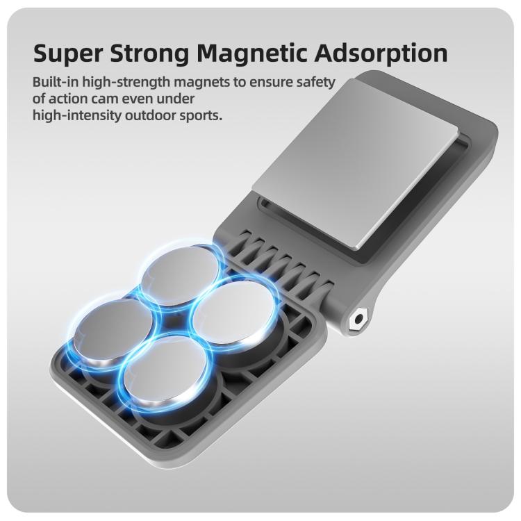 Sunnylife Universal Magnetic Mount Portable Tabletop Base Bracket Angles Adjustable 180 Rotation Holder for Mini Cameras, Universal