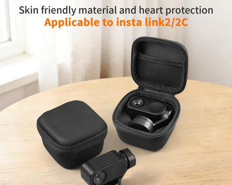 For Insta360 Link 2 / 2C / 2 Pro STARTRC Mini Portable Body Diamond Texture PU Storage Bag, For Insta360 Link 2