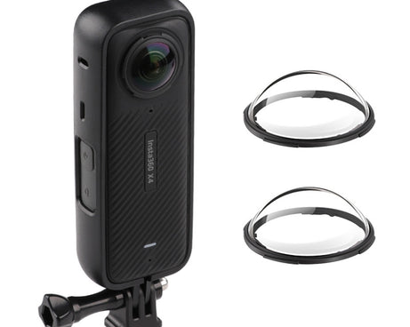 For Insta360 X4 PC Plastic Protective Frame with PC Lens Cover Guard, Frame with PC Lens Cover