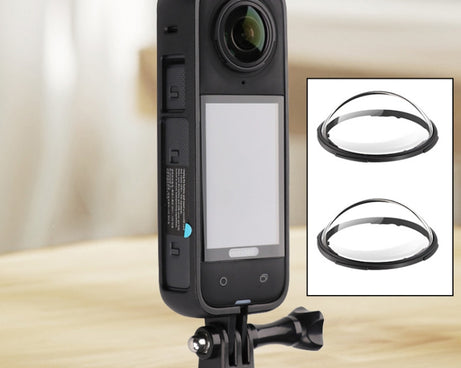 For Insta360 X4 PC Plastic Protective Frame with PC Lens Cover Guard, Frame with PC Lens Cover