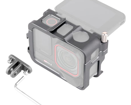 For Insta360 Ace Pro 2 Metal Protective Cage Adapter Frame