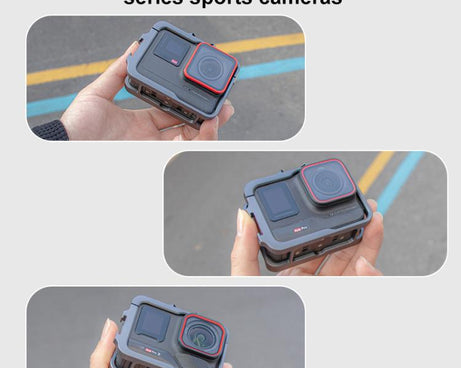 For Insta360 Ace Pro 2 Metal Protective Cage Adapter Frame