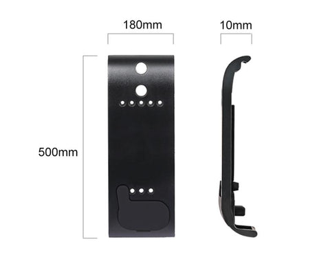 PULUZ ABS Plastic Battery Side Interface Cover with Silicone Plug for GoPro HERO13 Black /12 Black /11 Black /10 Black /9 Black
