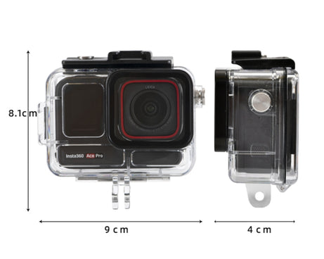 For Insta360 Ace Pro 2 Underwater Waterproof Housing Case with Base Adapter & Screw